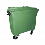Hulladék tároló konténer 1100 literes zöld