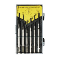 Csavarhúzó készlet  6r. órás fémszáras nyéllel Berger