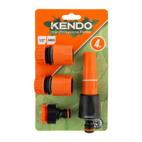 Locsolófej állítható sugarú + csatlakozók szettben KENDO
