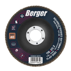 Lamellás csiszoló 115mm P 40 Berger