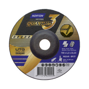 Norton Quantum3 tisztítókorong 150x4,2x22,2 NQ24R