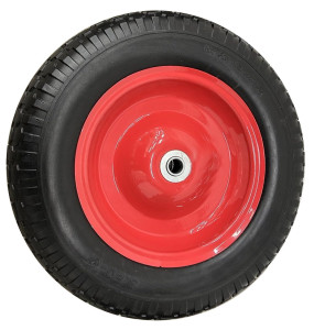 Talicska kerék TÖMÖR fém felnis golyós 3,5-8" 16/65mm