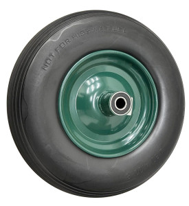 Talicska kerék TÖMÖR fém felnis golyós 4-8" 20/135mm